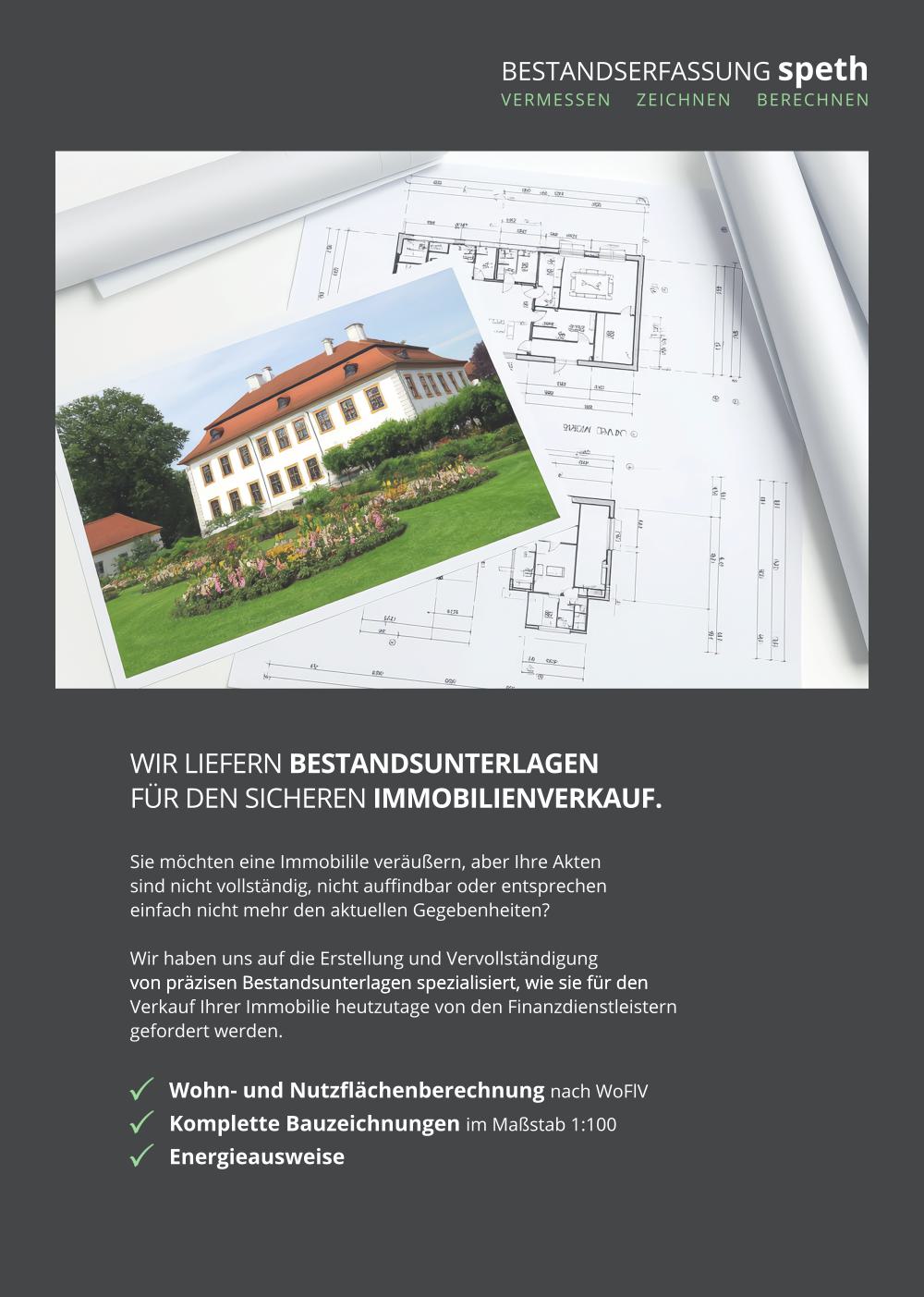 Flyer „Bestandserfassung speth